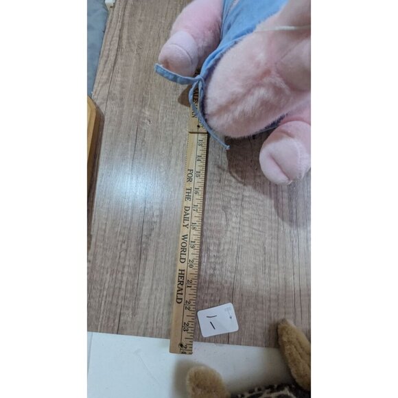 Paws and claws Pink Angel Pig Piggy 17" Plush Stuffed Toy with shirt / shorts - Picture 5 of 7